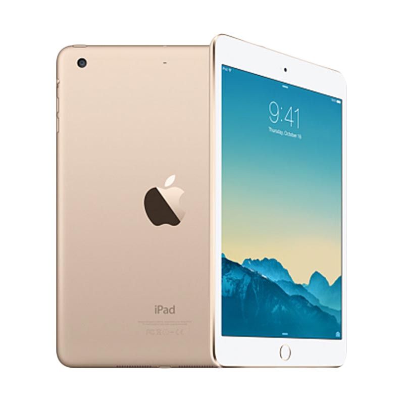 Jual Apple iPad mini 4 64GB Tablet - Gold [WiFi + Cellular