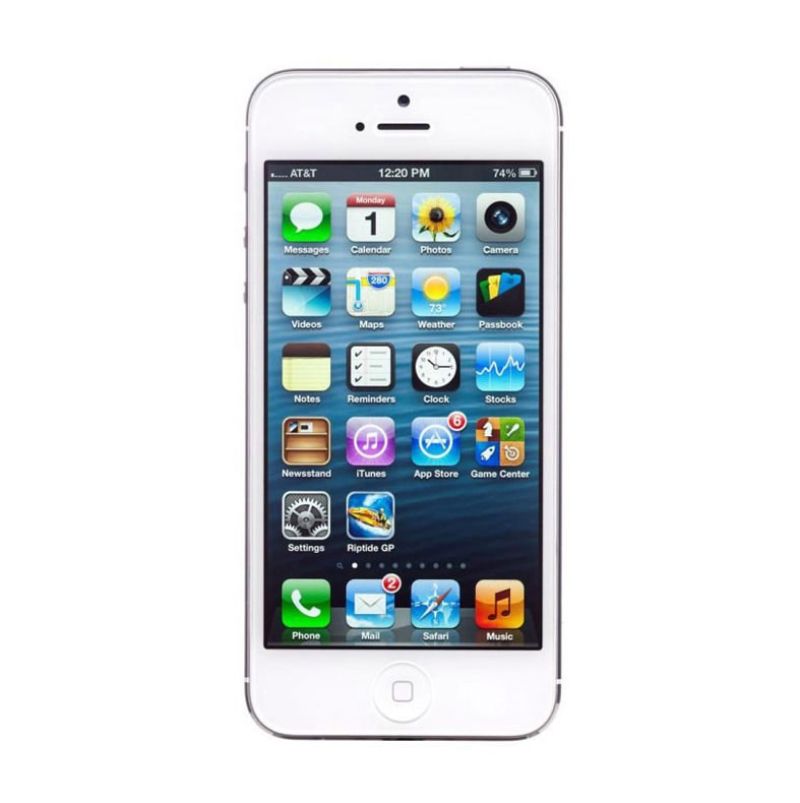 Diskon Apple iPhone 5 32 GB White Smartphone (Refurbish)