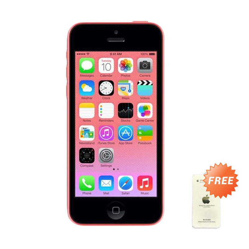 Apple iPhone 5c 32 GB Smartphone - Pink + Tempered Glass