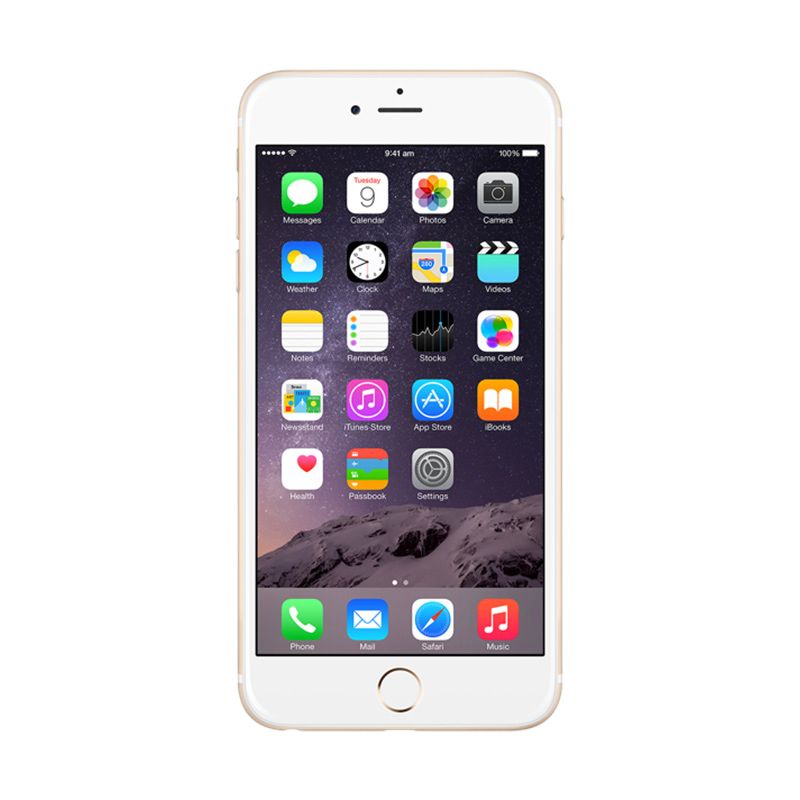 Apple iPhone 6s Plus 128GB Smartphone - Gold [Garansi Internasional/FREE TEMPERED GLASS]