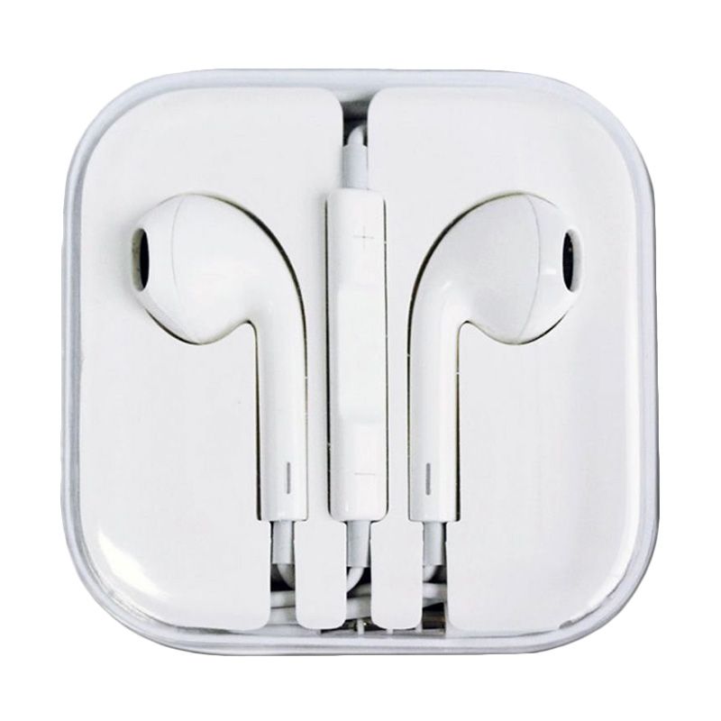 Jual apple earphone for iphone 5 5c 5s putih di seller stop cell