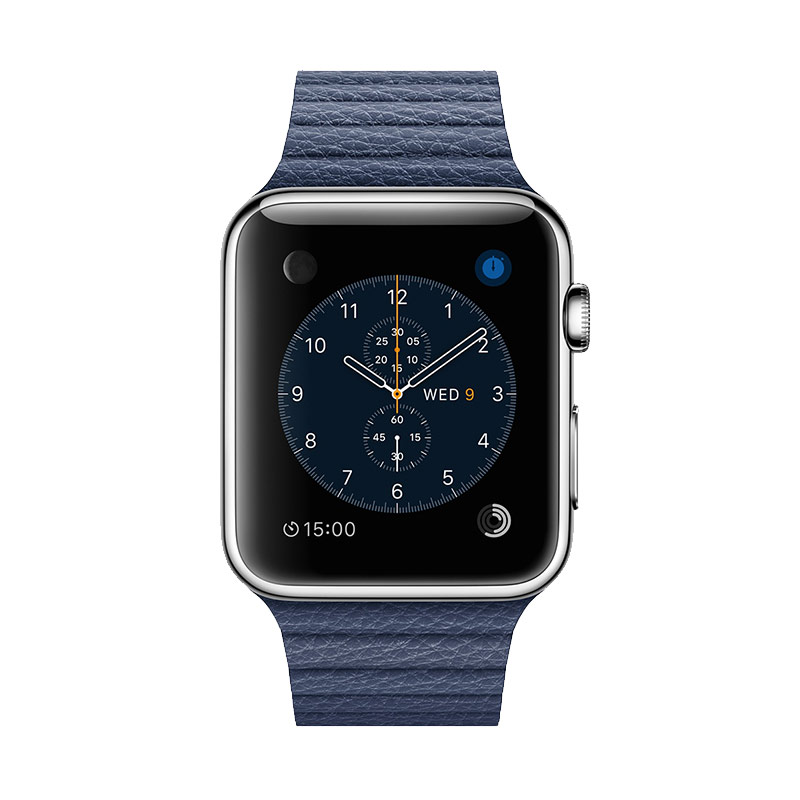 Jual Apple Watch Sport Leather Loop Stainless Steel 