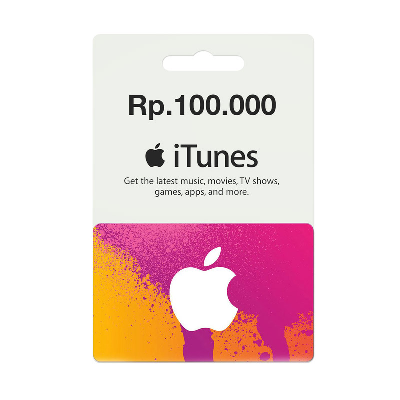 Jual iTunes Gift Card Region Indonesia Rp. 100 Ribu (by