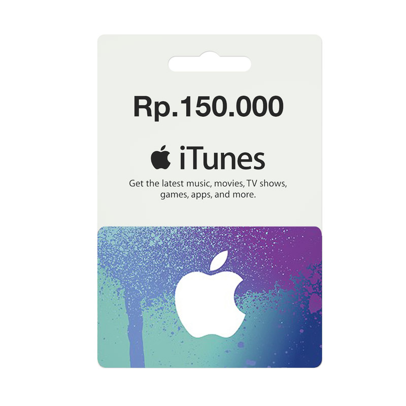 Jual Itunes Gift Card Region Indonesia Rp 150 000 Murah Februari