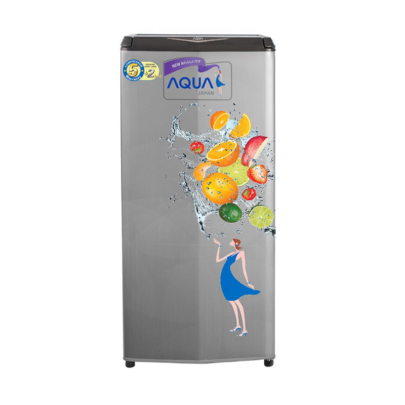Jual (Aqua AQRD187MR Kulkas - Grey [1 Pintu]) Online 