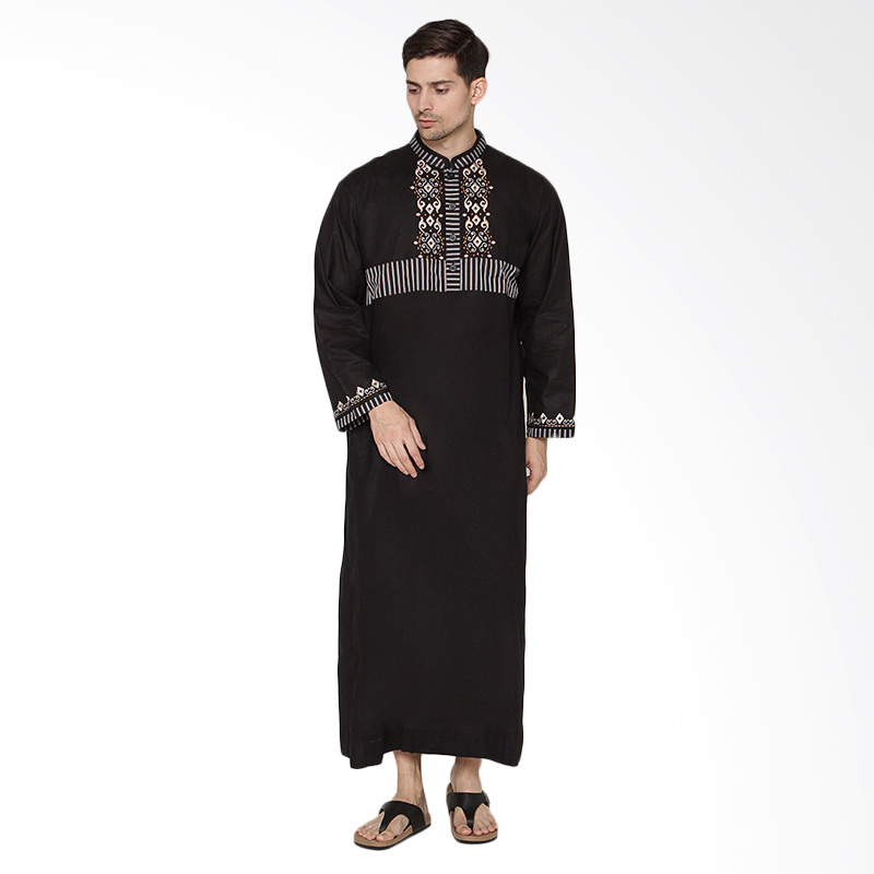 Harga Arafah Yazid Gamis Pria - Black - PriceNia.com