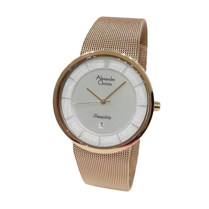 Alexandre Christie – Alexandre Christie Tranquility 8334MDBRGSL Rose Gold Jam Tangan Pria