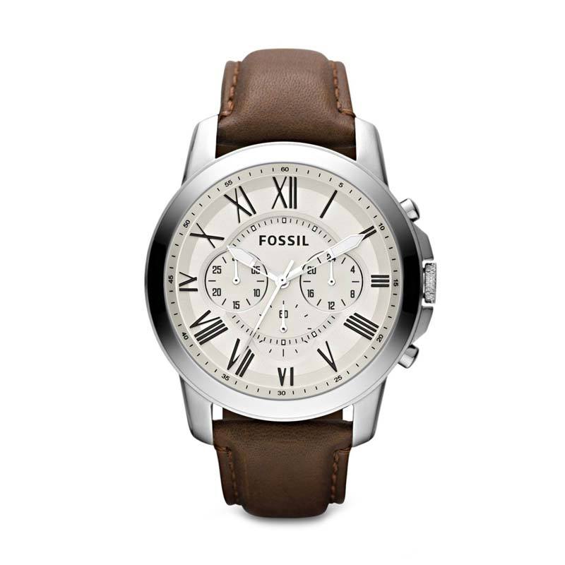 Jual Fossil Grant Fs4735 Jam Tangan Pria Silver Di Seller Time Line