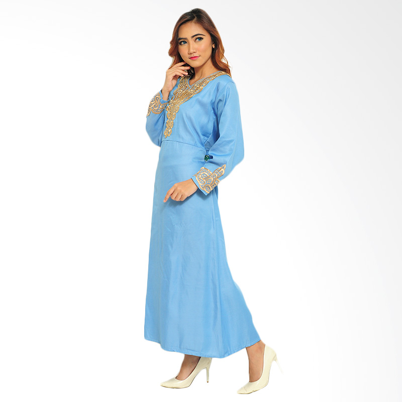 Ayako Fashion Maxi Levita Baju Muslim - Biru
