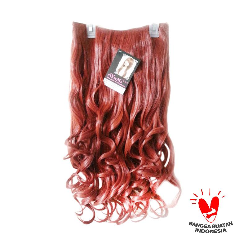 jual ayumi biglayer curly orange hairclip jual ayumi biglayer curly orange hairclip