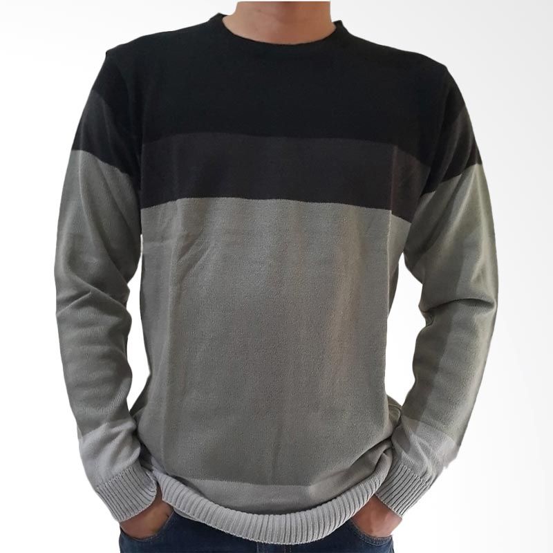 B2 Shop Ice Man Rajut Grey Sweater Pria