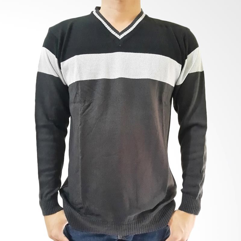 B2 Shop X-style Rajut Grey Sweater Pria