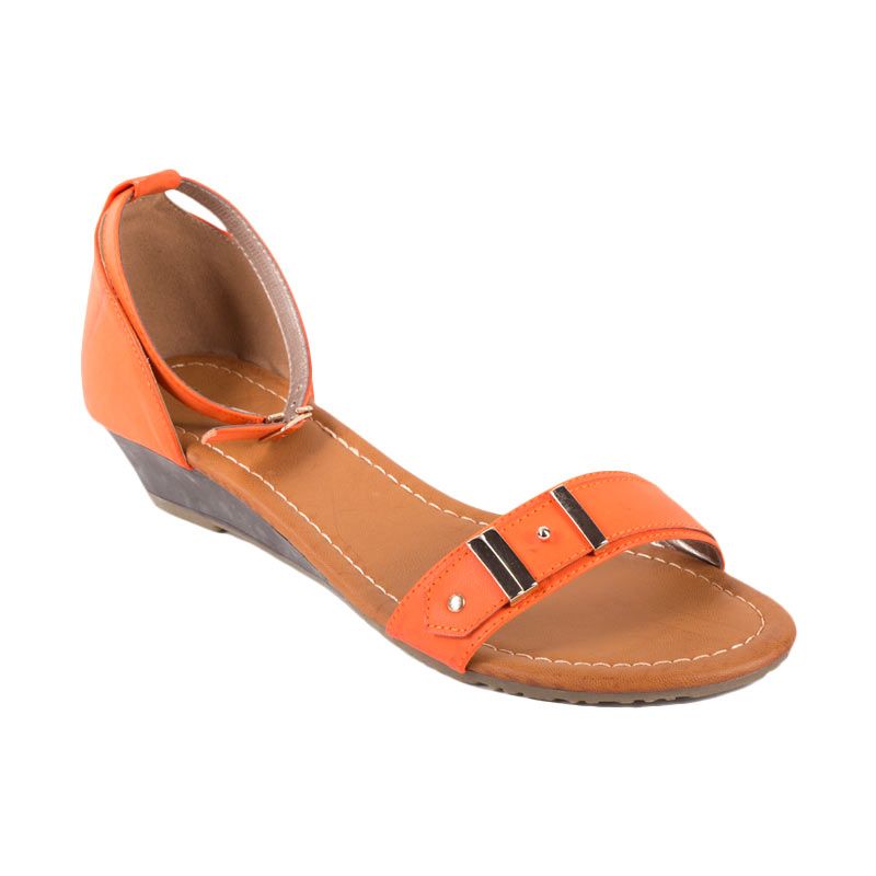 Bata Ladies Ulka Orange Sandal Flat