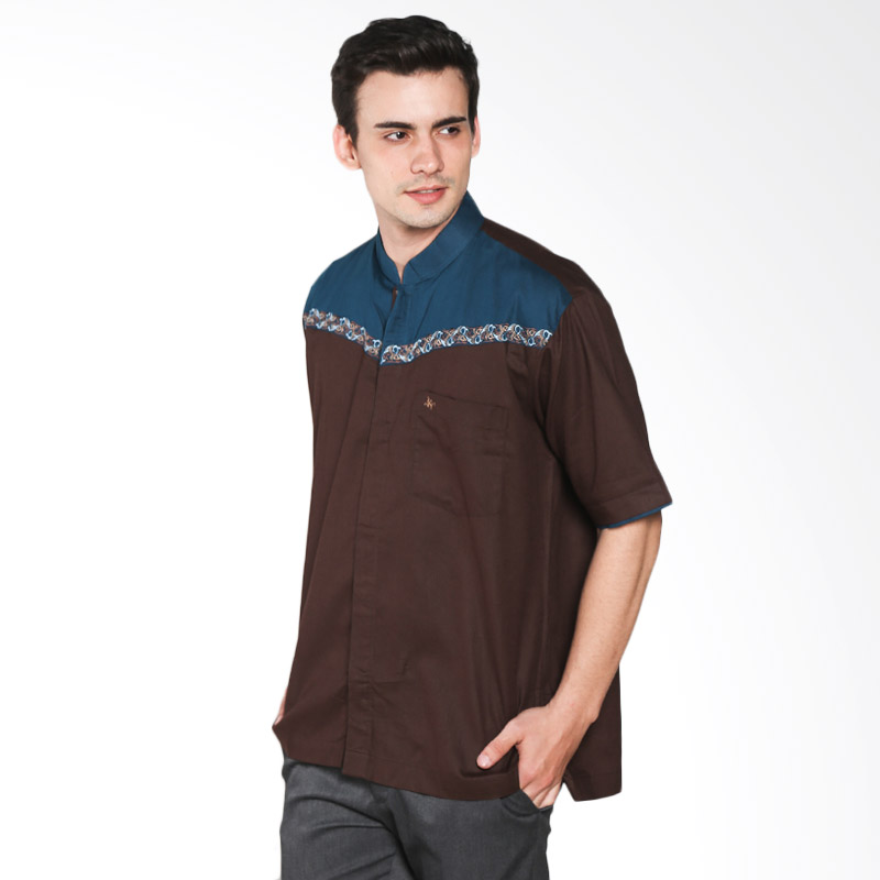 Batik Karunia KF835-04 Baju Muslim Pria - Brown