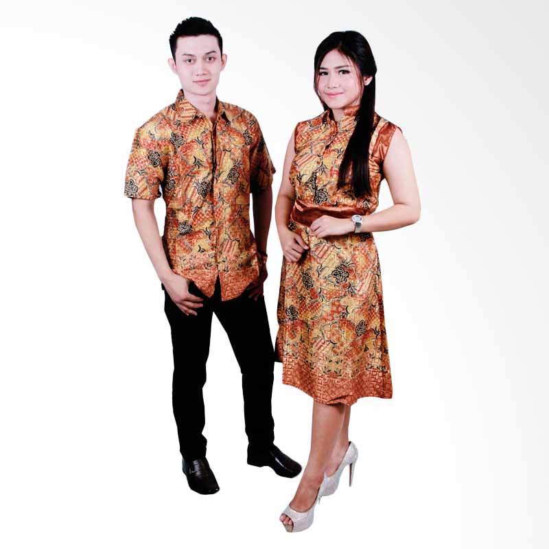 Batik Putri Ayu Solo SRD35 Sarimbit Batik Couple - Gold