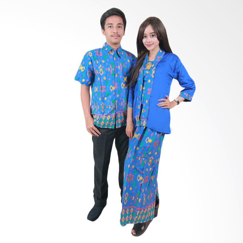 Batik Putri Ayu Solo Sarimbit Ayuna SRG 45 Batik Couple - Biru