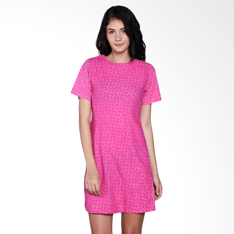 Jual Batik Trusmi Dres Katun Motif Embos Obnesel Dress