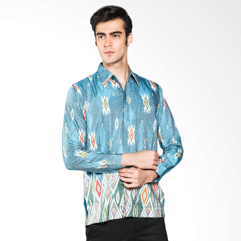 Harga Batik Waskito Long Sleeve Baron Silk Shirt KB 28831 Harga Batik Waskito Long Sleeve Baron Silk Shirt KB 28831