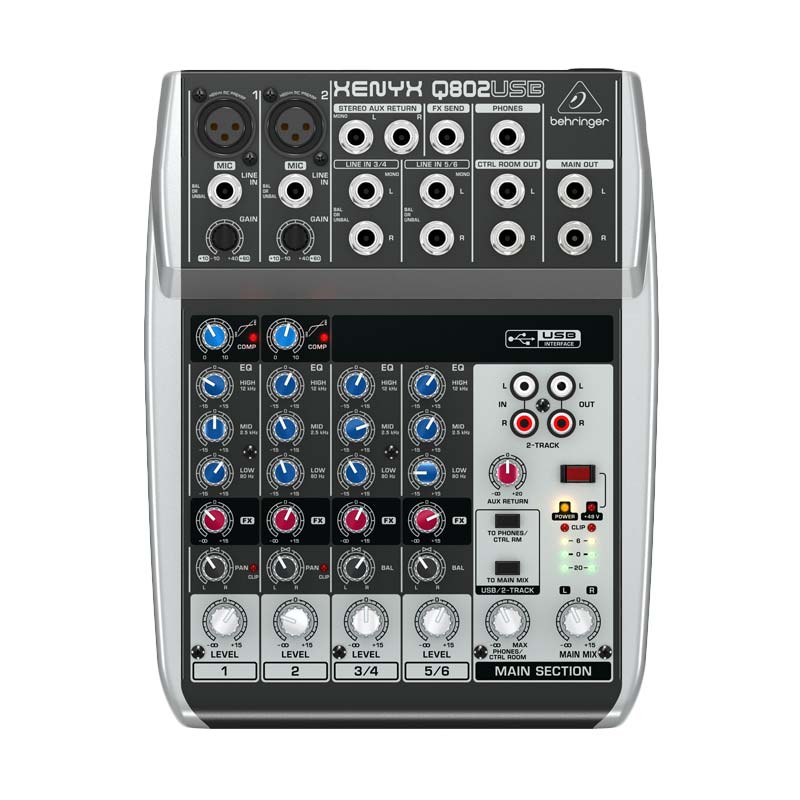 jual behringer q 802 usb mixer audio harga jual behringer q 802 usb mixer audio harga