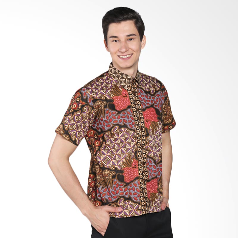 Bemito Hem Kemeja Batik Pria - Coklat