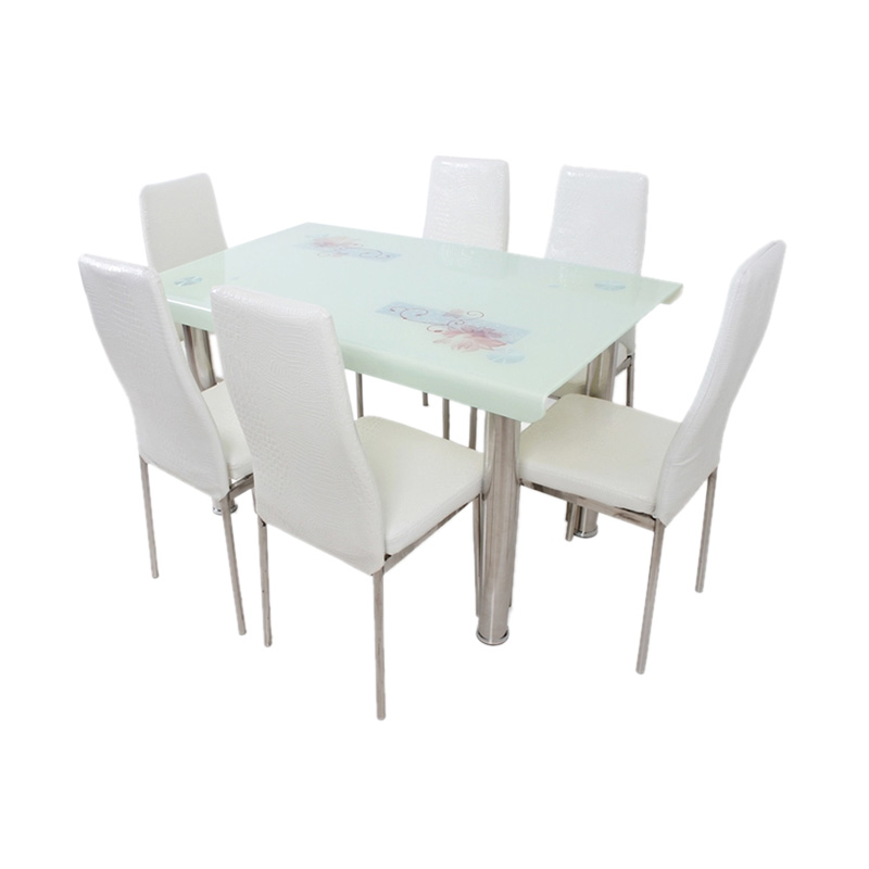 Jual Best Furniture 4529 Dining Set Meja Makan - Putih 