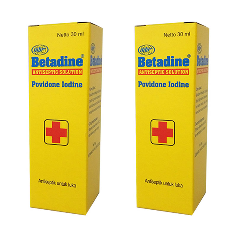 Jual Betadine Solution Obat Luka 30 mL 2 Botol Online 