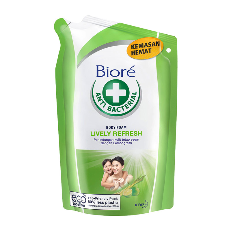Jual Biore Antibacterial Lively Refresh Pouch Body Foam