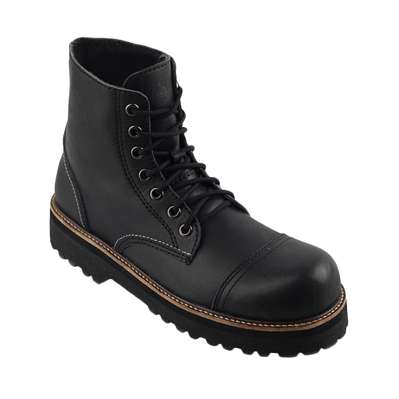 Black Master Boots High Sepatu Pria - Black
