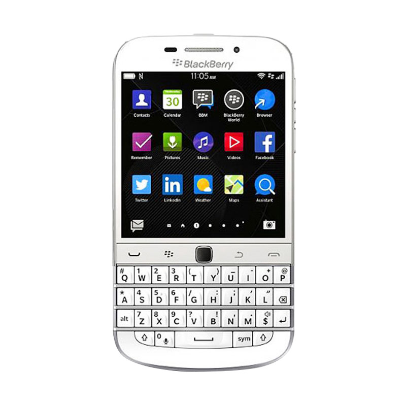 Blackberry Q20 Classic Smartphone- Garansi TAM - White [16 GB/ 2 GB]