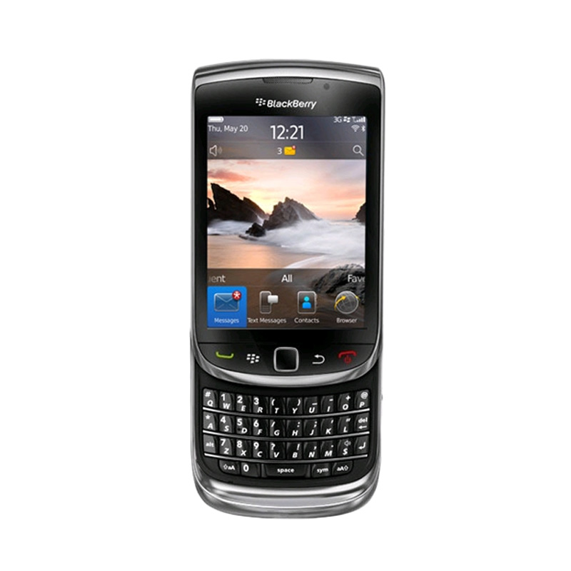 BlackBerry Torch 9800 Smartphone - Black [4 GB/512 MB/Garansi Distributor 2 Tahun]