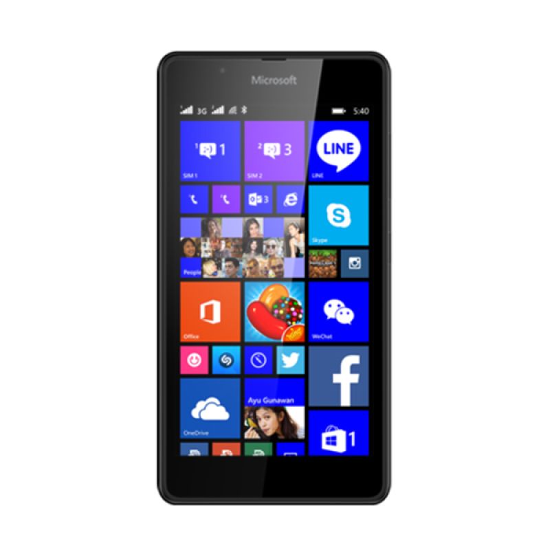 Microsoft Lumia 540 Smartphone - Hitam [Dual SIM]