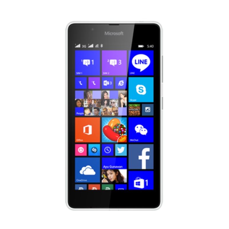Microsoft Lumia 540 Smartphone - Putih [Dual SIM]
