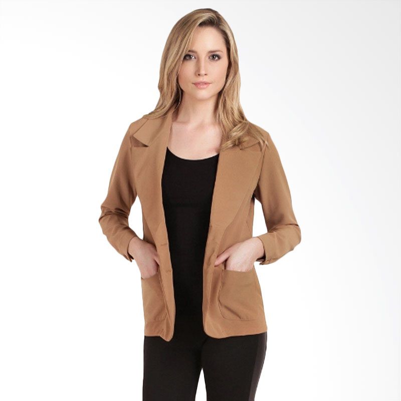 Cloth Inc Basic Blazer Brown