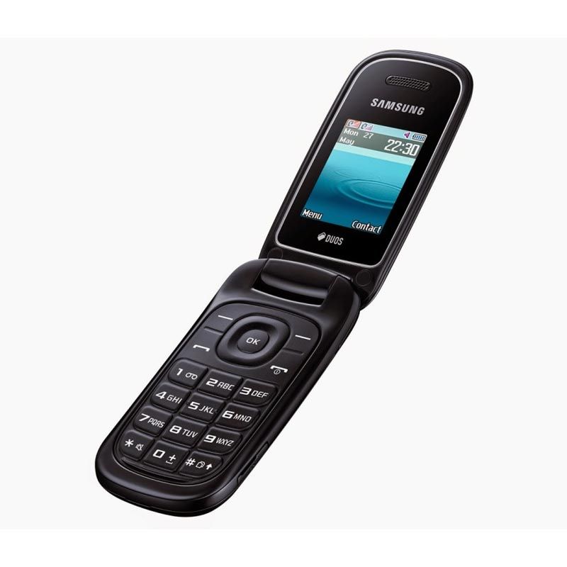 Samsung Caramel E1272 Duos Handphone - Black