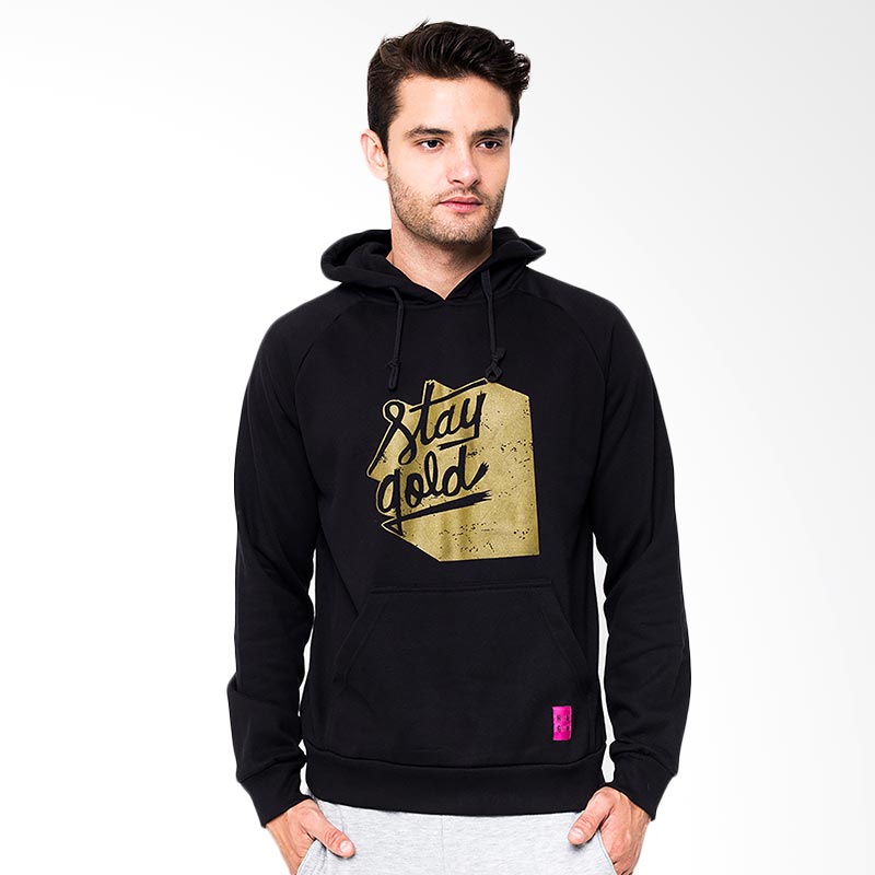 BLXS Stay Gold Hoody Black Sweater Pria