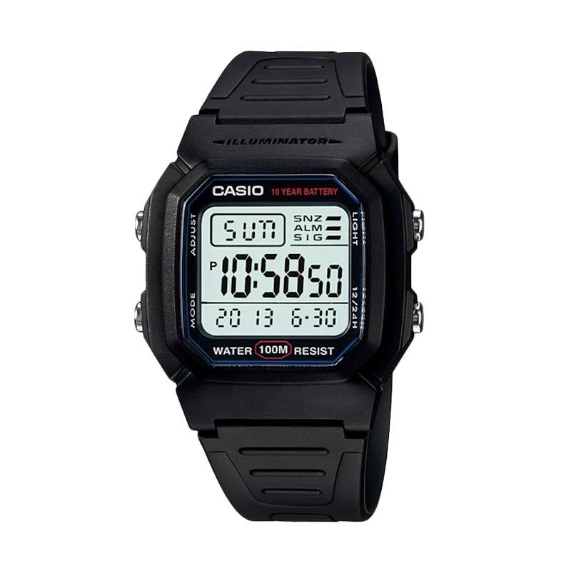jual casio standard w 800h 1av black jam tangan pria jual casio standard w 800h 1av black jam tangan pria
