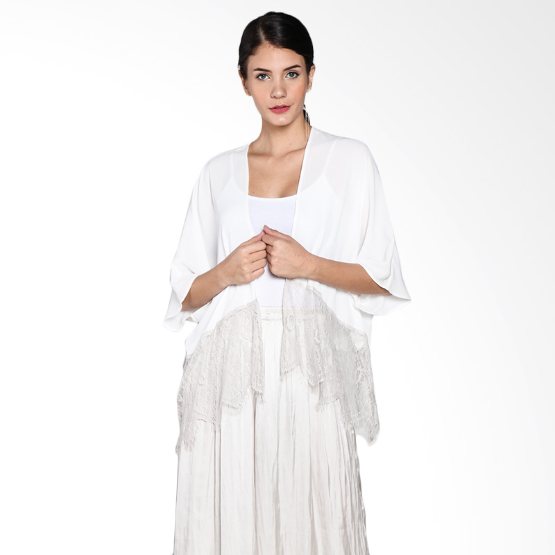 Jual Bondobago Vanny Gunawan Open Front Cardigan Putih Jual Bondobago Vanny Gunawan Open Front Cardigan Putih