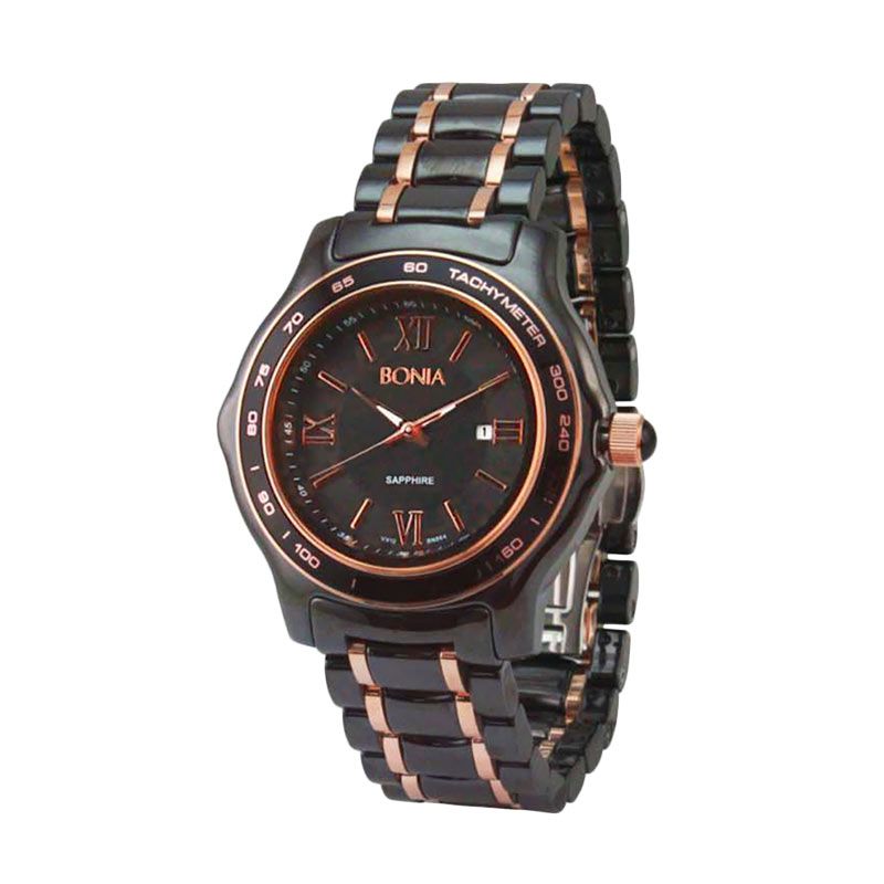 jual bonia bn864 1533 black gold jam tangan pria jual bonia bn864 1533 black gold jam tangan pria
