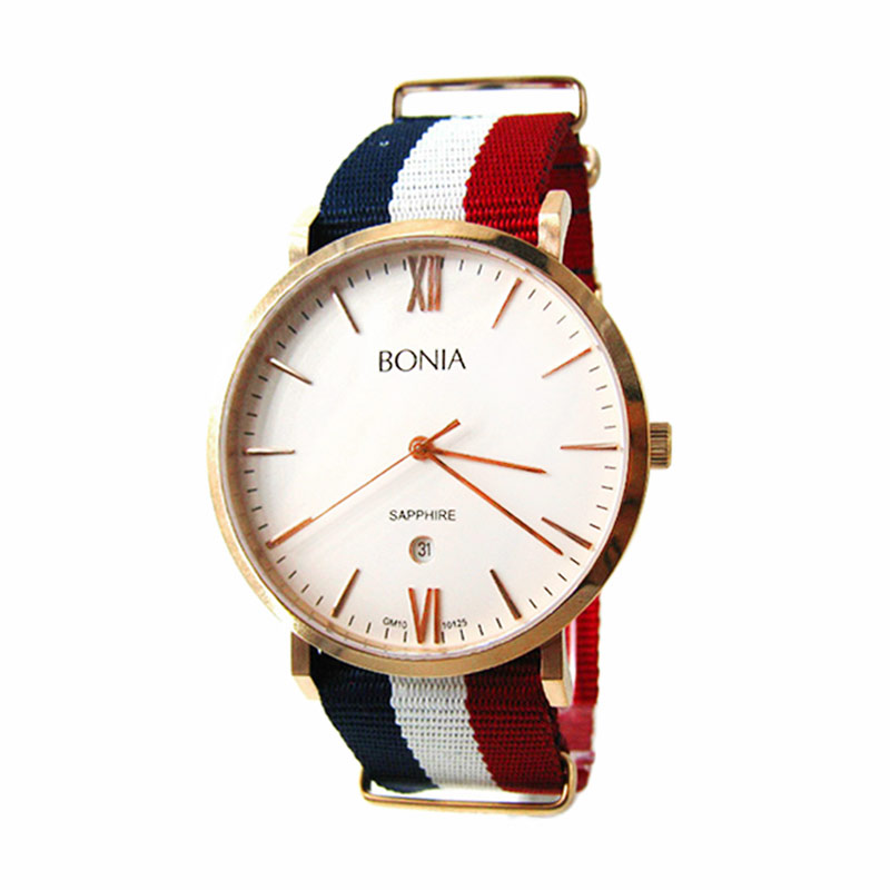 Bonia BNB10125-1573 Jam Tangan Pria - Rosegold