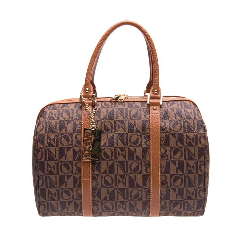 jual bonia classic monogram boston bag tas tangan jual bonia classic monogram boston bag tas tangan