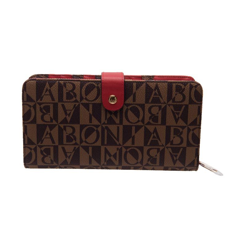 Jual Bonia Monogram Chambell Red Dompet Online - Harga