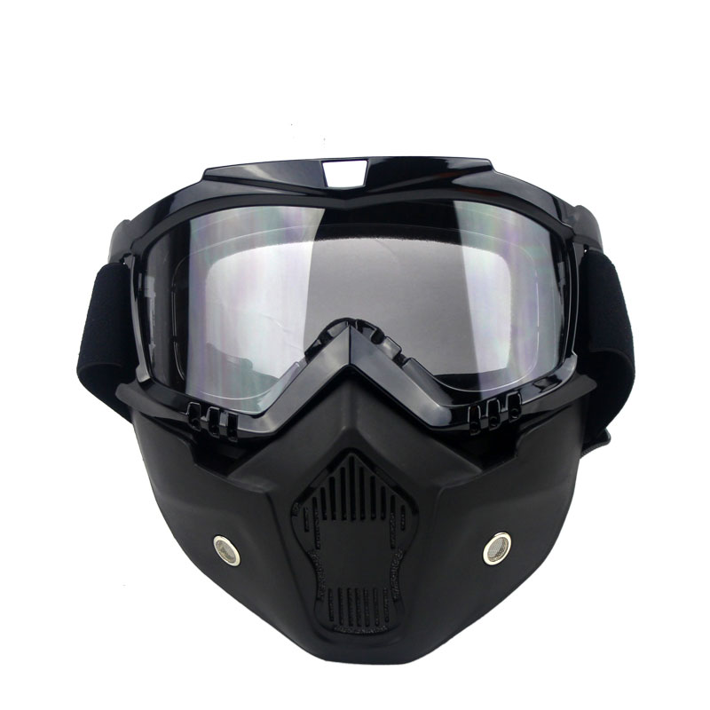 Jual Biohazard OTG Clear Lens Goggle Mask - Black Online