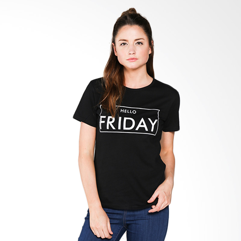 Bready Shop Tumblr Hello Friday T-Shirt - Black Extra diskon 7% setiap hari Extra diskon 5% setiap hari Mega Weekend
