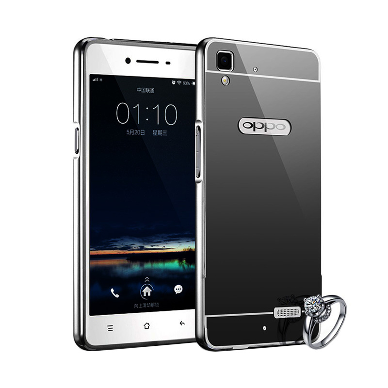 jual bumper mirror alumunium metal sliding hardcase casing for oppo neo 9 a37 hitam jual bumper mirror alumunium metal sliding hardcase casing for oppo neo 9 a37 hitam
