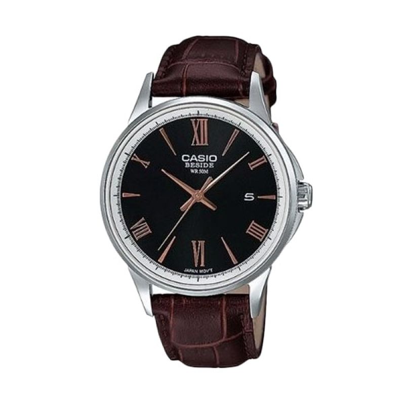 Jual Casio Beside BEM-126L-1AVDF Coklat Hitam Jam Tangan 