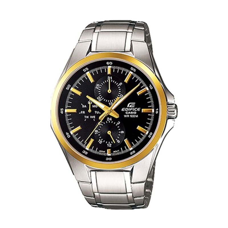 Jual Casio Edifice EF-339DB-1A9VDF Silver Gold Jam Tangan Pria di Seller  Butik Dukomsel - Kota Bandung, Jawa Barat | Blibli