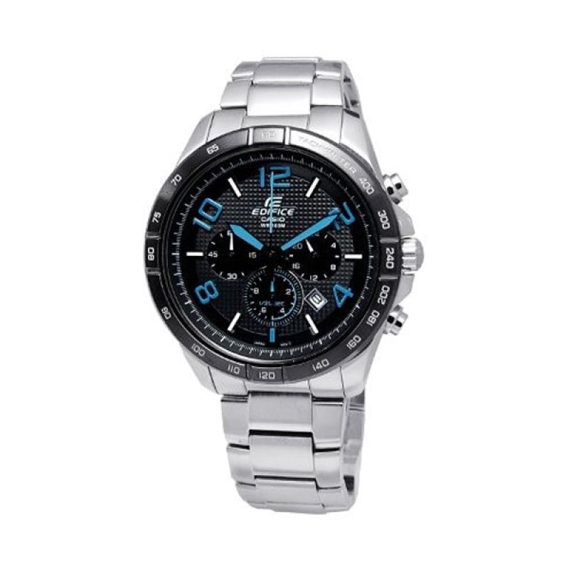 Jual Casio Edifice EFR-516D-1A2VDF Black Blue Jam Tangan
