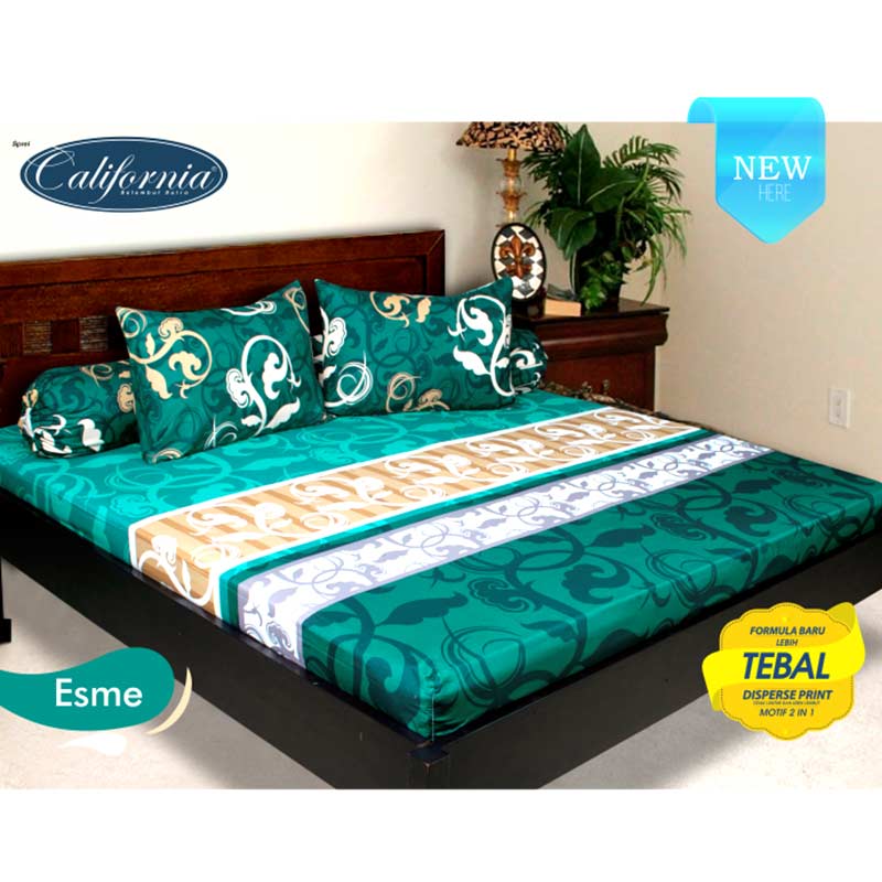 jual sprei set california motif esme 180 x 200 x 20 cm jual sprei set california motif esme 180 x 200 x 20 cm