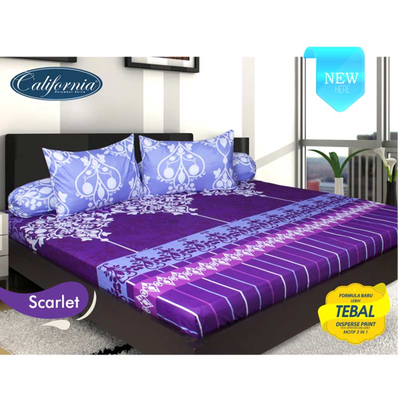 jual sprei set california motif scarlet 180 x 200 x 20 cm jual sprei set california motif scarlet 180 x 200 x 20 cm
