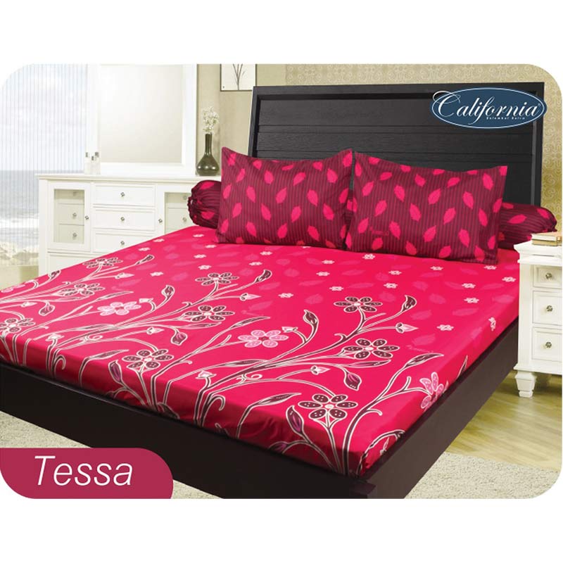 jual california pn tessa set sprei 180 x 200 x 20 cm jual california pn tessa set sprei 180 x 200 x 20 cm
